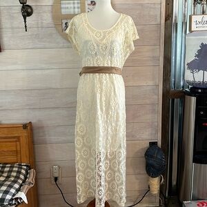 Cato Off White Lace Dress XL